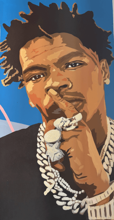 Rapper Lil Baby visiting Soak City Car Wash in Atlanta - celebrity endorsement